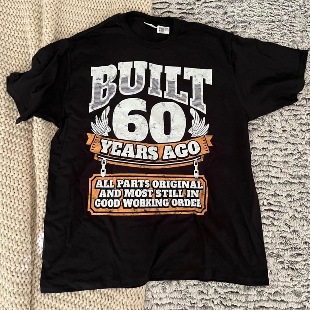 NEW 60TH BIRTHDAY T-SHIRT SIZE XL